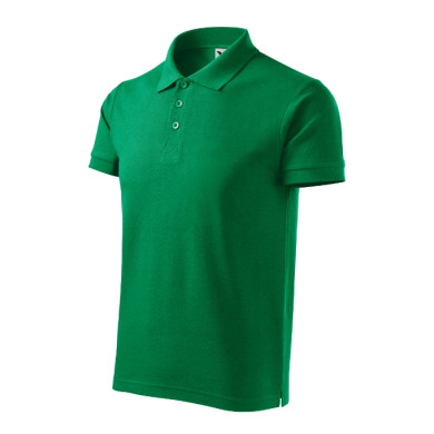 Polo homme Cotton Heavy 215 - vert moyen