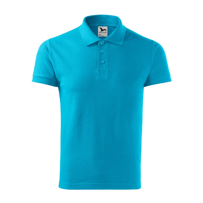 Polo homme Cotton Heavy 215 - turquoise