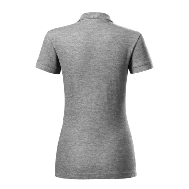 Polo femme Cotton Heavy 216 - gris chiné foncé