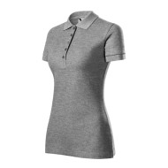 Polo femme Cotton Heavy 216 - gris chiné foncé