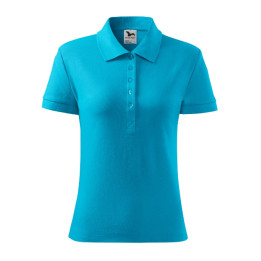 Polo femme Cotton Heavy 216 - turquoise
