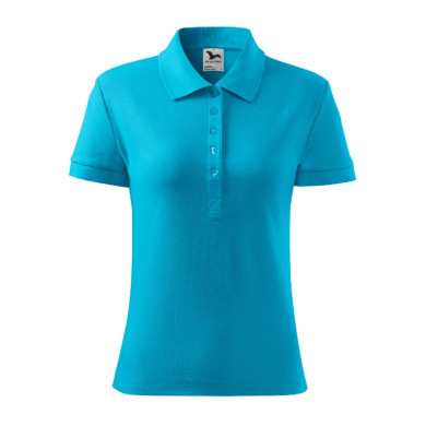 Polo femme Cotton Heavy 216 - turquoise