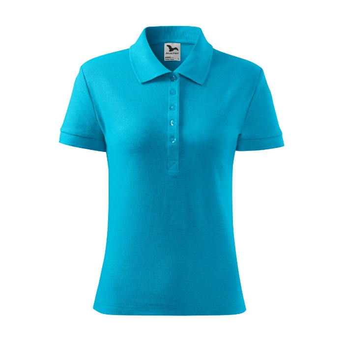 Polo femme Cotton Heavy 216 - turquoise