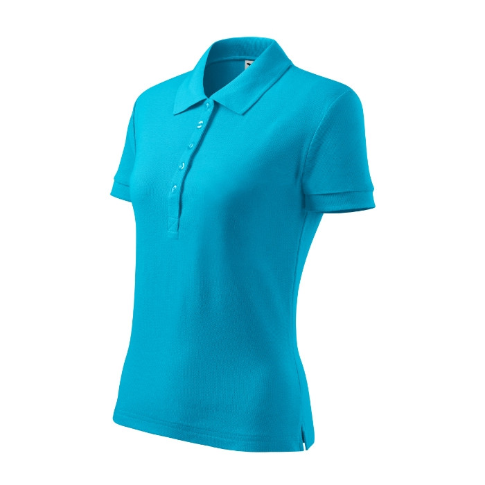 Polo femme Cotton Heavy 216 - turquoise