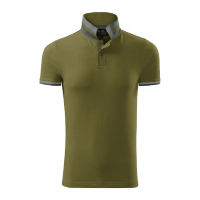 Polo homme Collar Up 256 - vert avocat