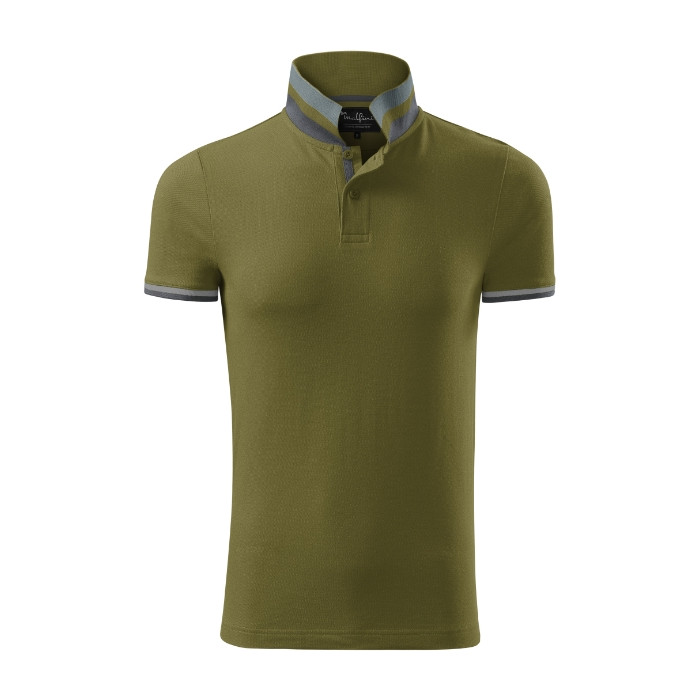 Polo homme Collar Up 256 - vert avocat