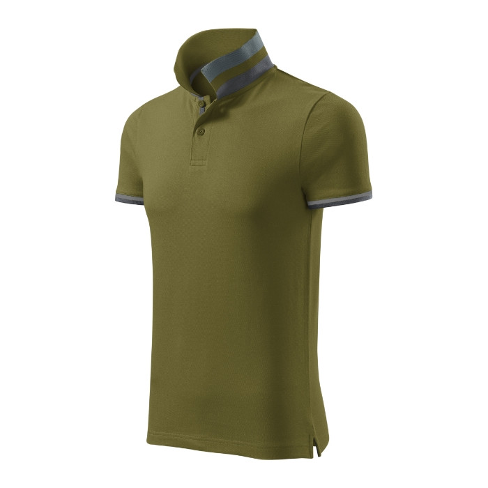 Polo homme Collar Up 256 - vert avocat