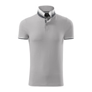 Polo homme Collar Up 256 - gris argenté