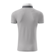 Polo homme Collar Up 256 - gris argenté