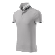Polo homme Collar Up 256 - gris argenté