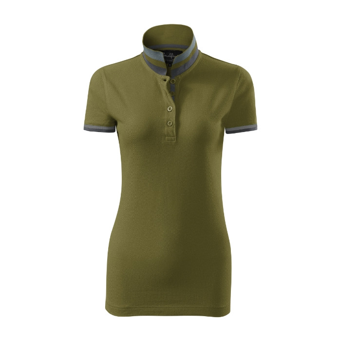 Polo femme Collar Up 257 - vert avocat