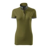 Polo femme Collar Up 257 - vert avocat