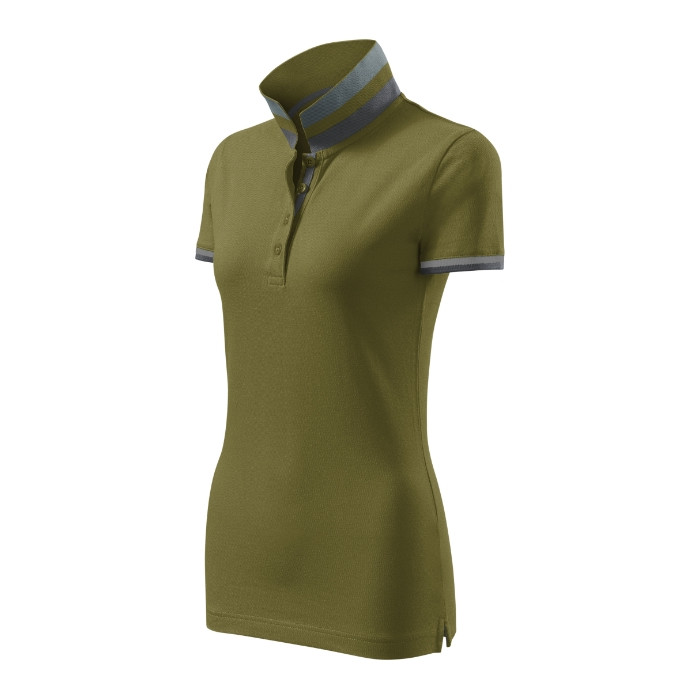 Polo femme Collar Up 257 - vert avocat