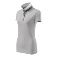 Polo femme Collar Up 257 - gris argenté