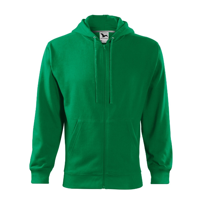 Sweatshirt homme Trendy Zipper 410 - vert moyen