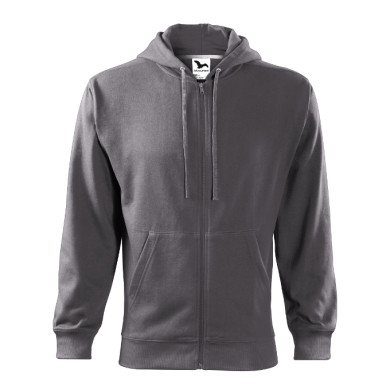Sweatshirt homme Trendy Zipper 410 - gris acier