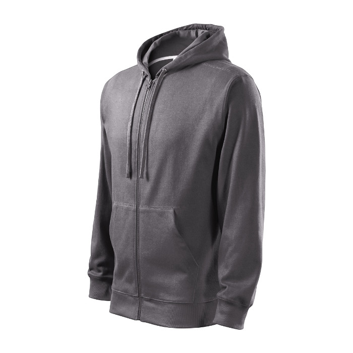 Sweatshirt homme Trendy Zipper 410 - gris acier