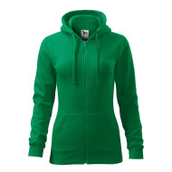 Sweatshirt femme Trendy Zipper 411 - vert moyen