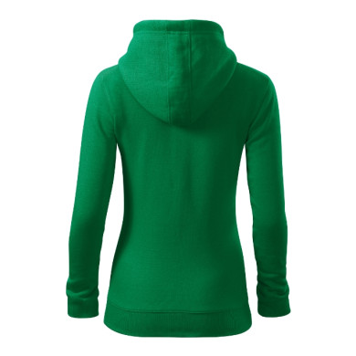 Sweatshirt femme Trendy Zipper 411 - vert moyen