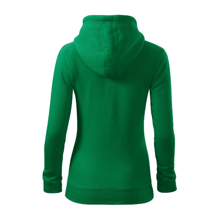 Sweatshirt femme Trendy Zipper 411 - vert moyen