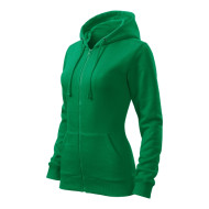 Sweatshirt femme Trendy Zipper 411 - vert moyen