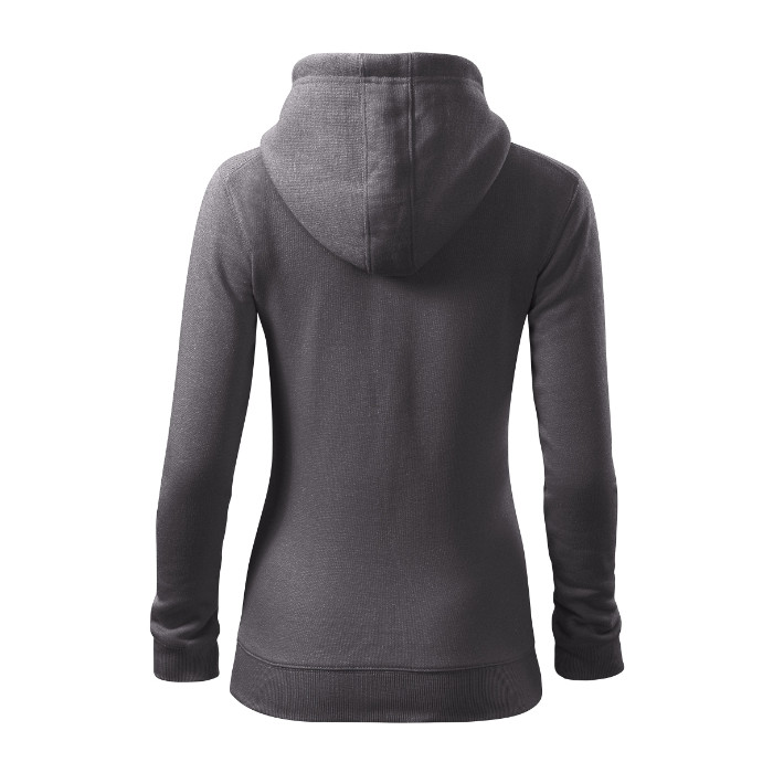 Sweatshirt femme Trendy Zipper 411 - gris acier