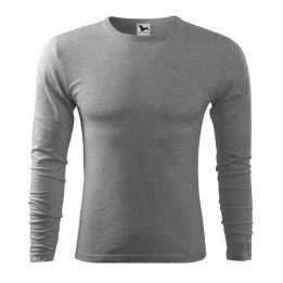 Tee-shirt homme Fit-T LS 119 - gris chiné foncé