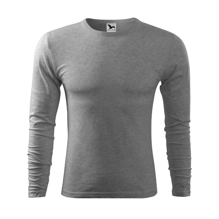 Tee-shirt homme Fit-T LS 119 - gris chiné foncé
