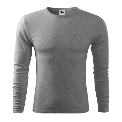 Tee-shirt homme Fit-T LS 119 - gris chiné foncé