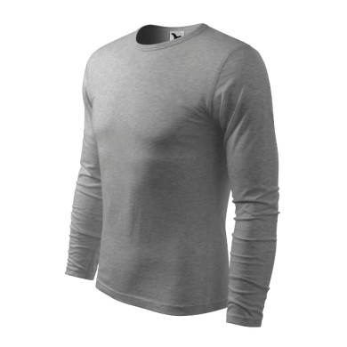 Tee-shirt homme Fit-T LS 119 - gris chiné foncé