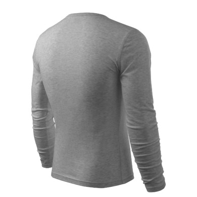 Tee-shirt homme Fit-T LS 119 - gris chiné foncé