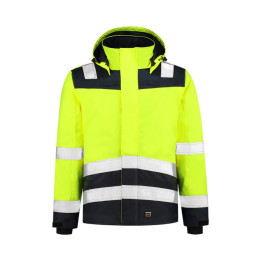 Blouson de travail unisex Midi Parka High Vis Bicolor T51 - jaune fluorescent