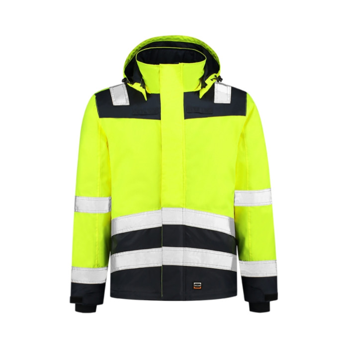 Blouson de travail unisex Midi Parka High Vis Bicolor T51 - jaune fluorescent