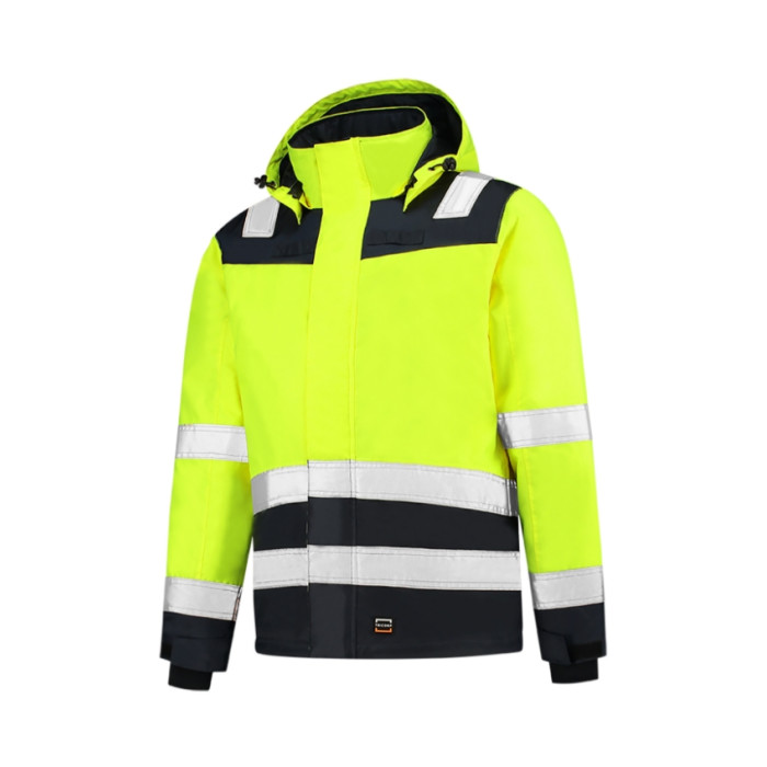 Blouson de travail unisex Midi Parka High Vis Bicolor T51 - jaune fluorescent