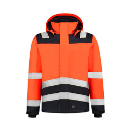 Blouson de travail unisex Midi Parka High Vis Bicolor T51 - orange fluorescent