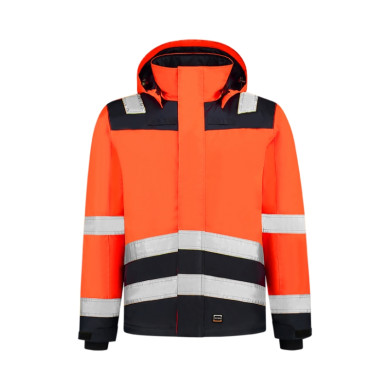Blouson de travail unisex Midi Parka High Vis Bicolor T51 - orange fluorescent