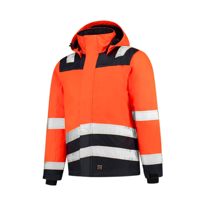 Blouson de travail unisex Midi Parka High Vis Bicolor T51 - orange fluorescent