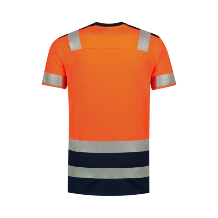 Tee-shirt unisex T-Shirt High Vis Bicolor T01 - orange fluorescent