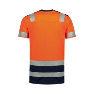 Tee-shirt unisex T-Shirt High Vis Bicolor T01 - orange fluorescent