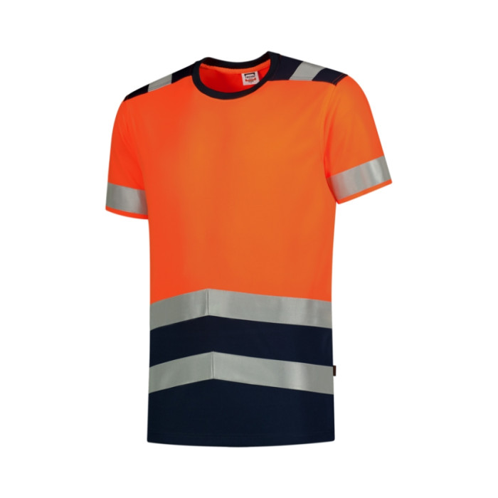 Tee-shirt unisex T-Shirt High Vis Bicolor T01 - orange fluorescent
