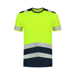 Tee-shirt unisex T-Shirt High Vis Bicolor T01 - jaune fluorescent