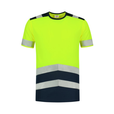 Tee-shirt unisex T-Shirt High Vis Bicolor T01 - jaune fluorescent