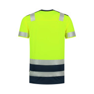 Tee-shirt unisex T-Shirt High Vis Bicolor T01 - jaune fluorescent