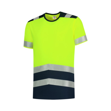 Tee-shirt unisex T-Shirt High Vis Bicolor T01 - jaune fluorescent