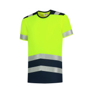 Tee-shirt unisex T-Shirt High Vis Bicolor T01 - jaune fluorescent