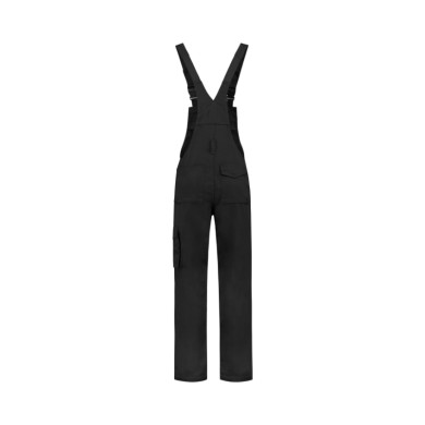 Cottes à brettelle unisex Dungaree Overall Industrial T66 - noir