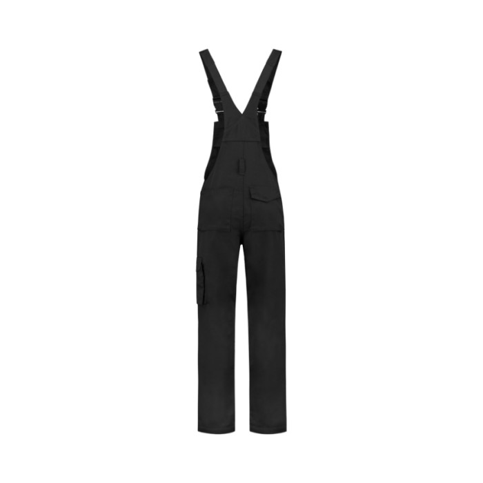 Cottes à brettelle unisex Dungaree Overall Industrial T66 - noir