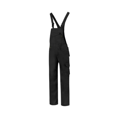 Cottes à brettelle unisex Dungaree Overall Industrial T66 - noir