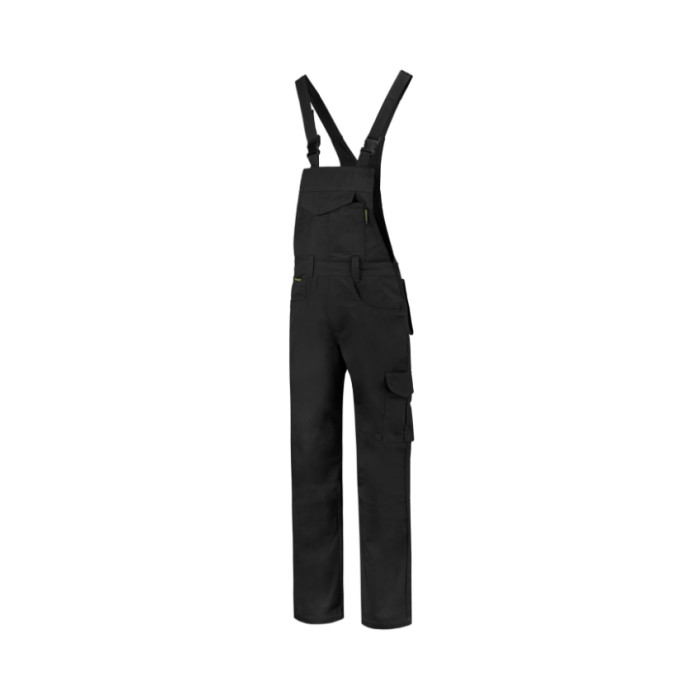 Cottes à brettelle unisex Dungaree Overall Industrial T66 - noir