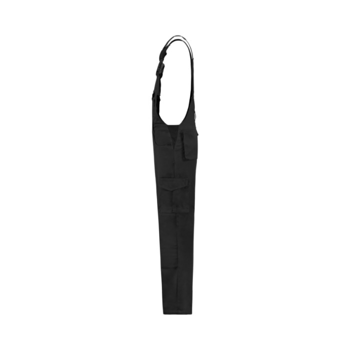 Cottes à brettelle unisex Dungaree Overall Industrial T66 - noir